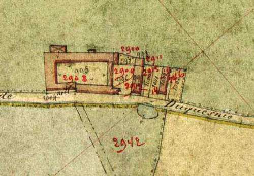 Plan cadastral de Croix 1876 – archives départementales