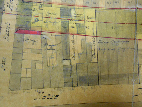 Plan parcellaire 1872 